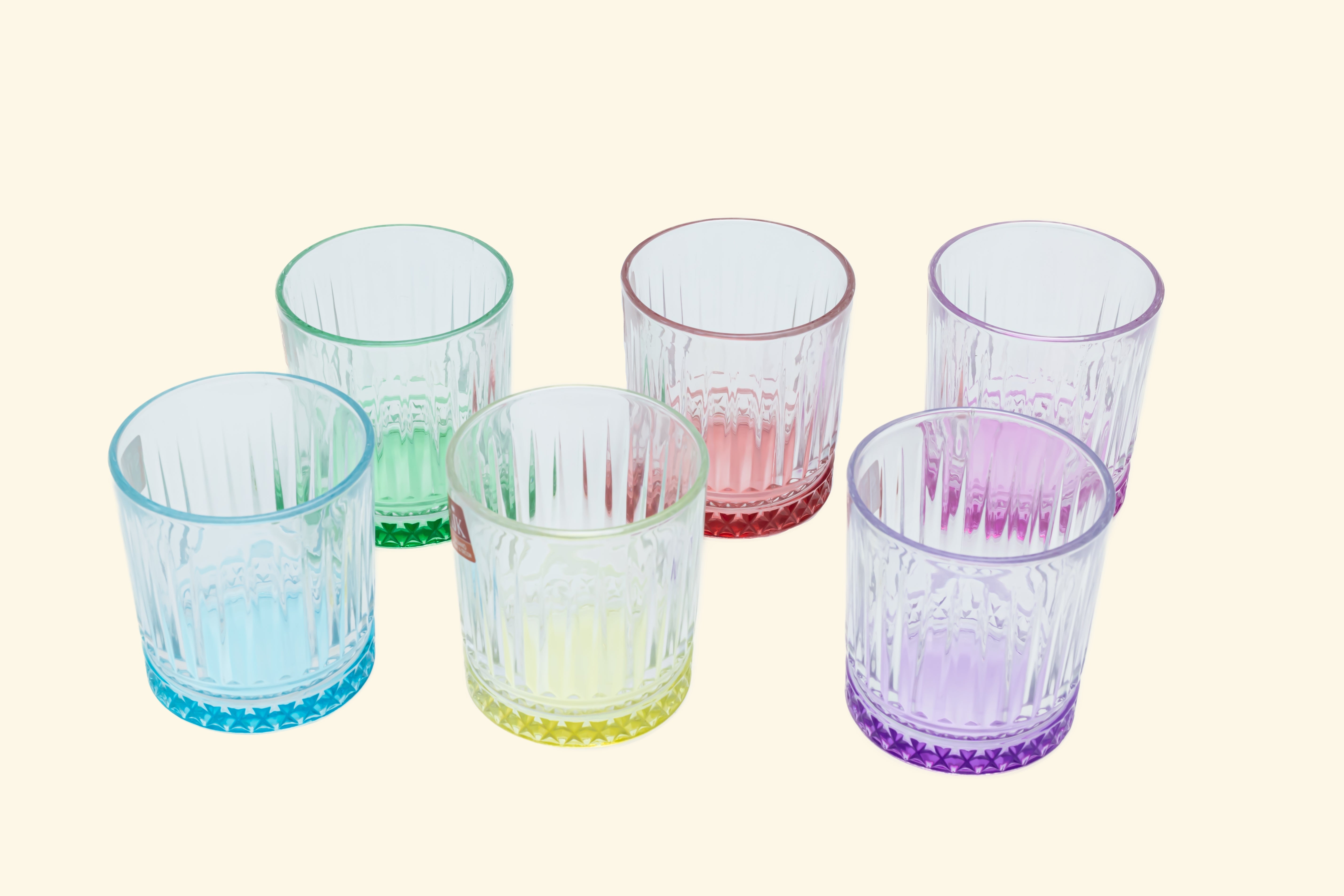 Colored Glass set of 6