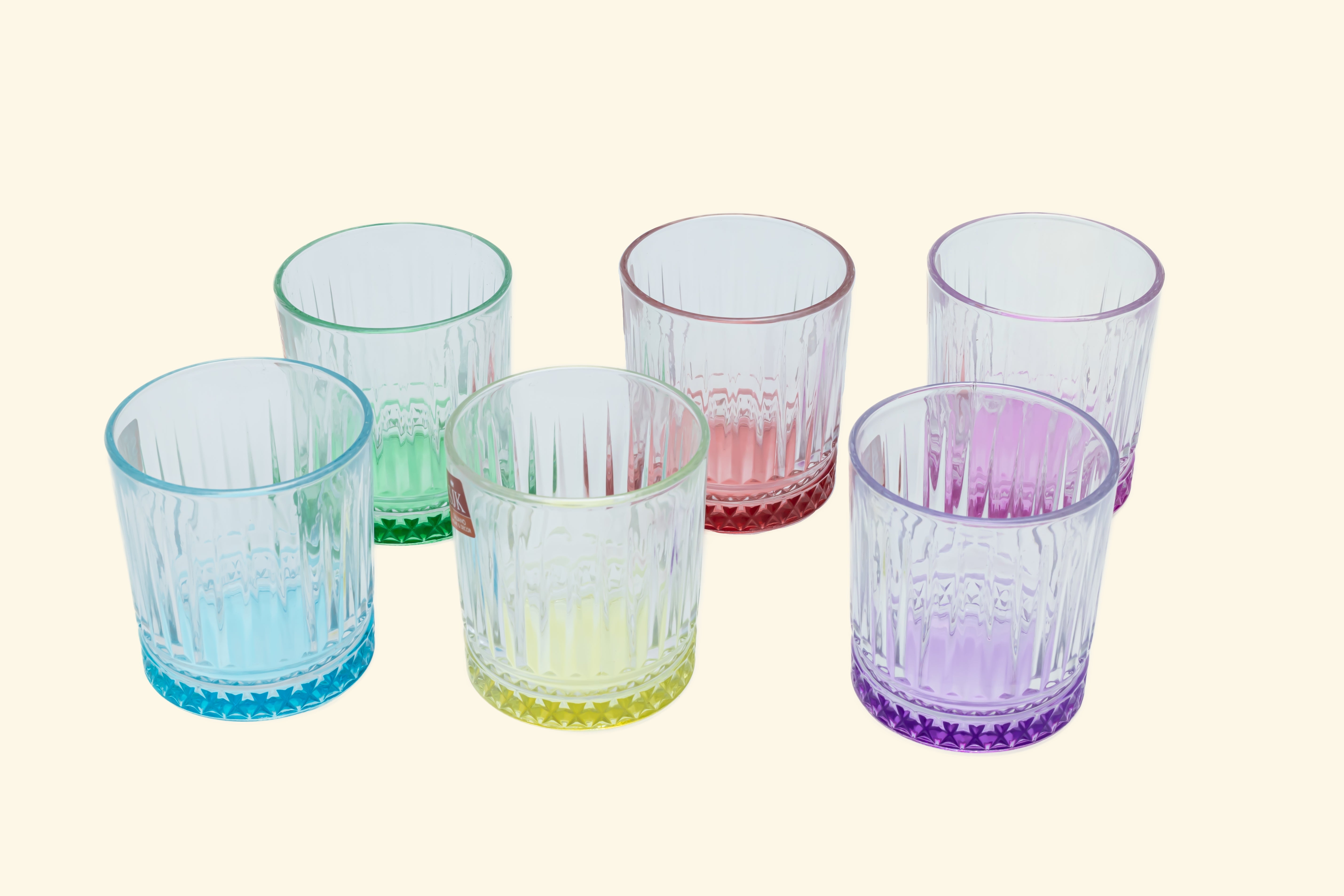 Colored Glass set of 6