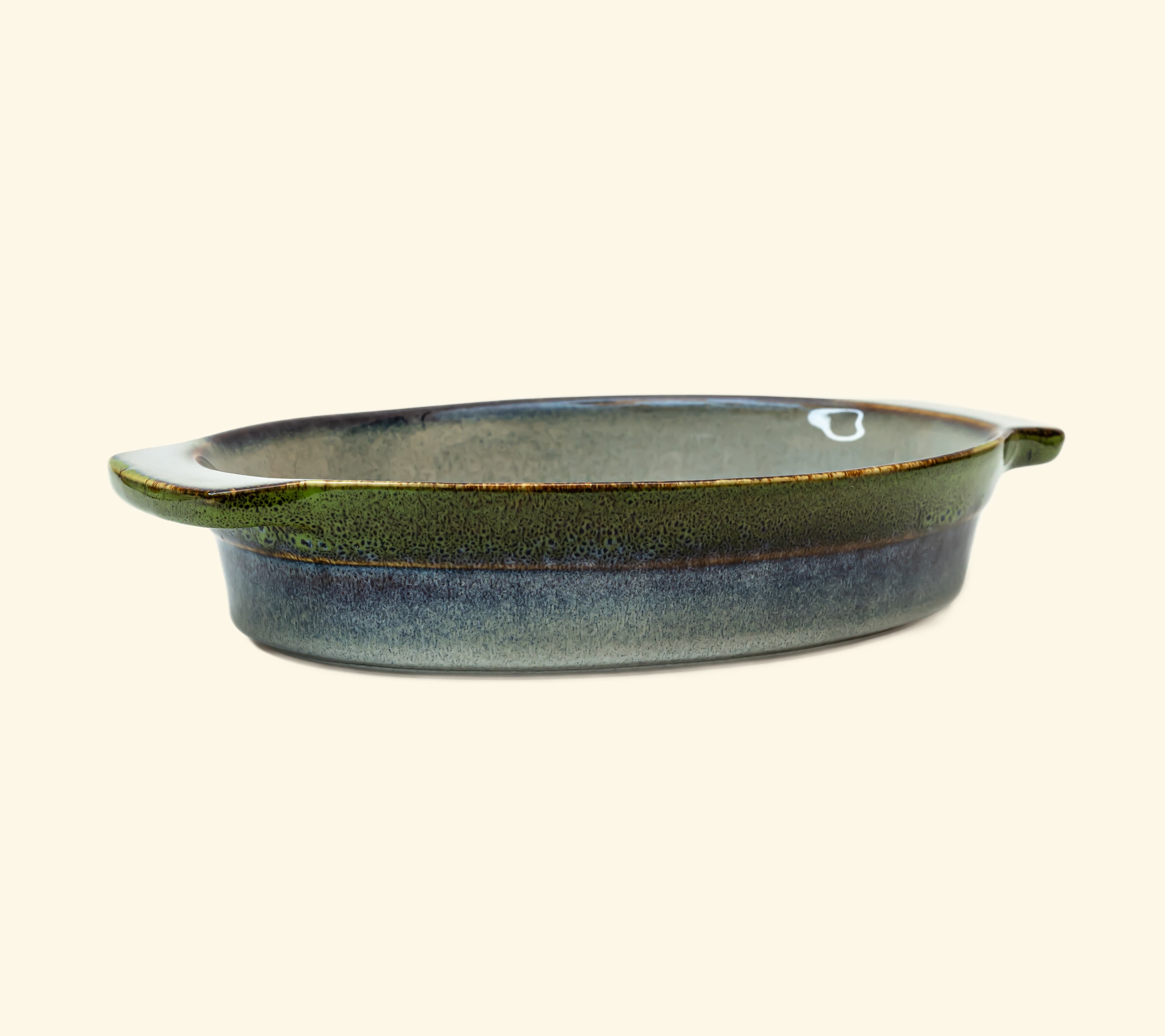 SET OF 2 CERAMIC OVAL DISH