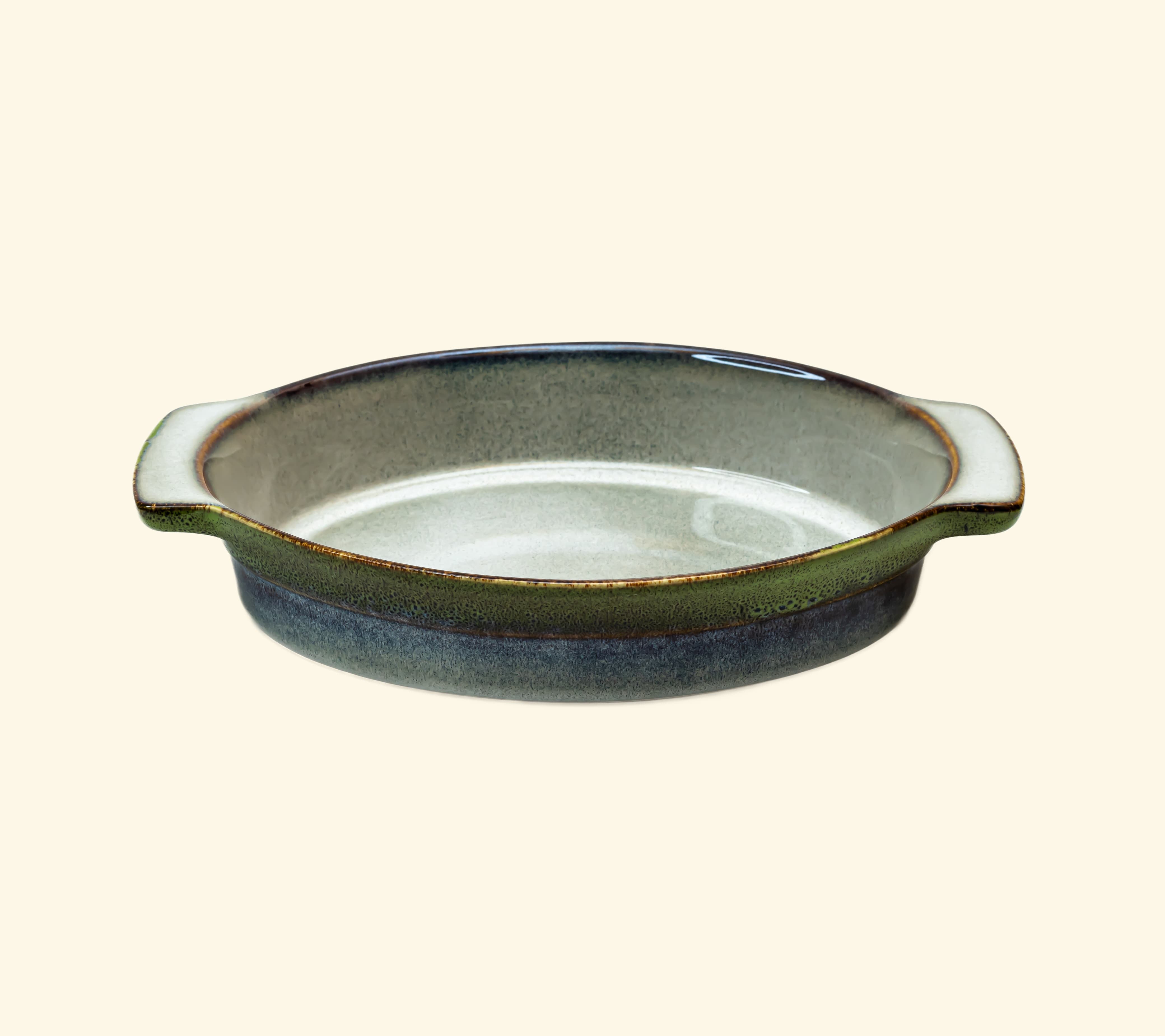 SET OF 2 CERAMIC OVAL DISH