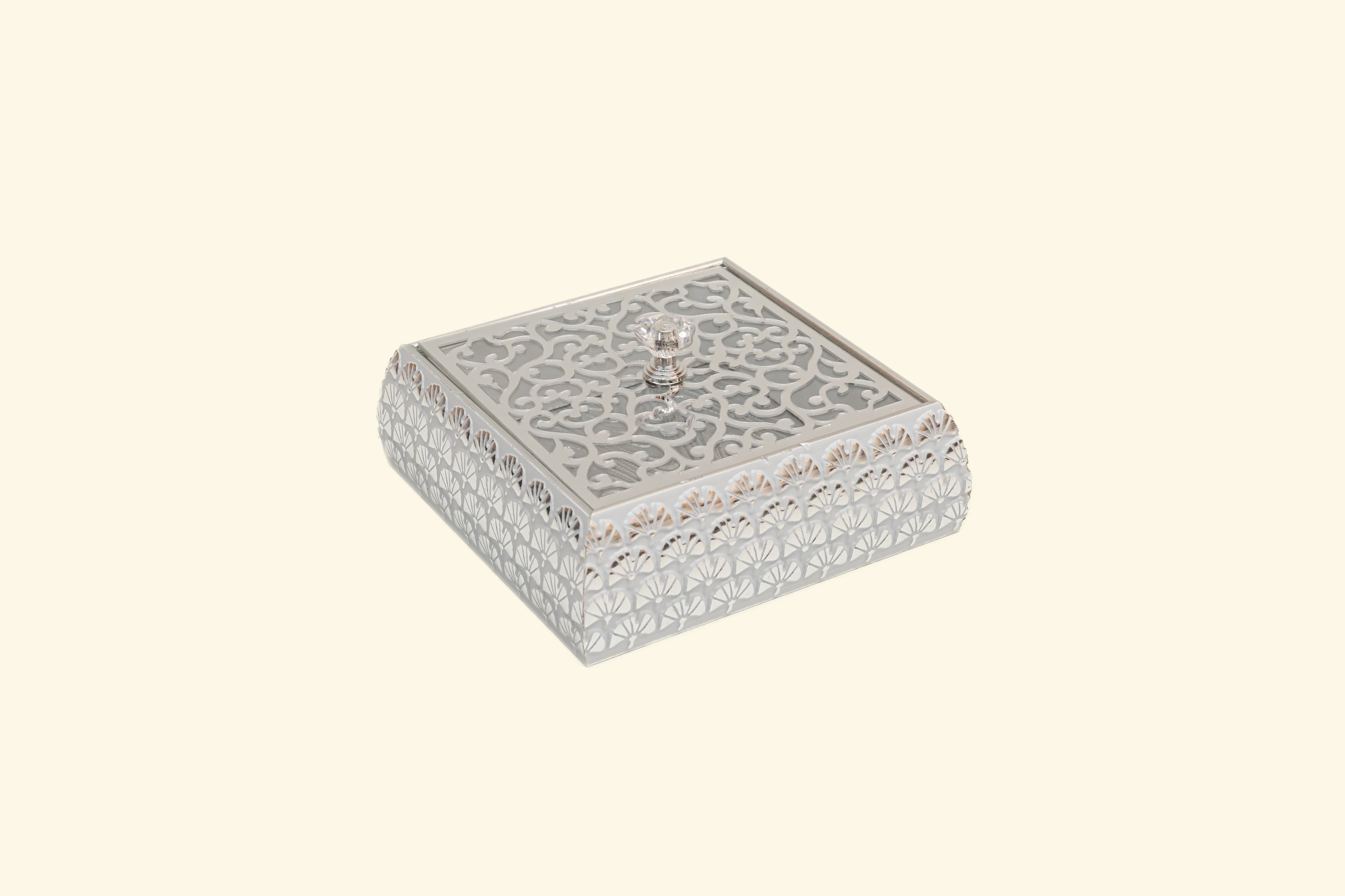 Silver Metal Dry fruit tray