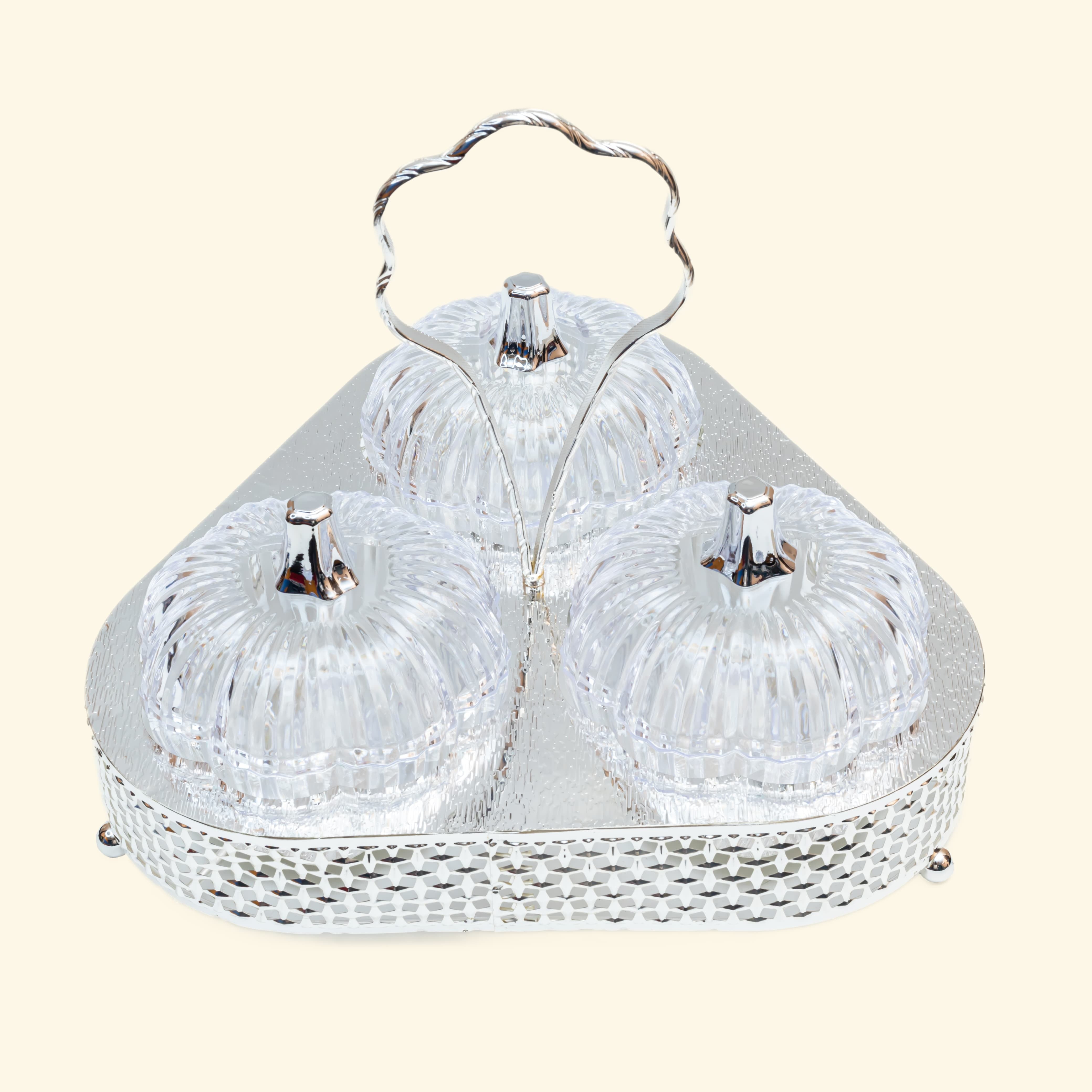 Silvar Metal Dry fruit tray