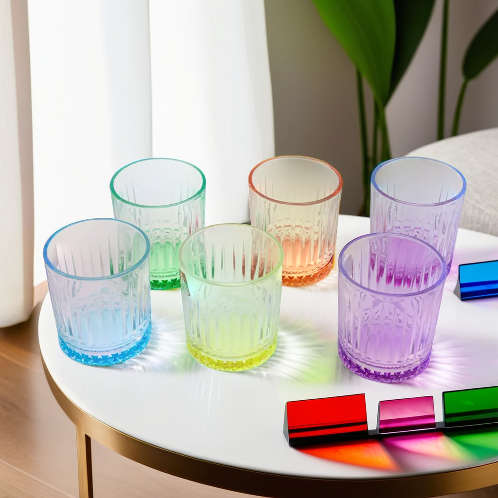Colored Glass set of 6