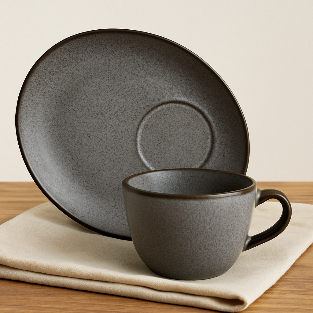 ceramic cup & saucer set