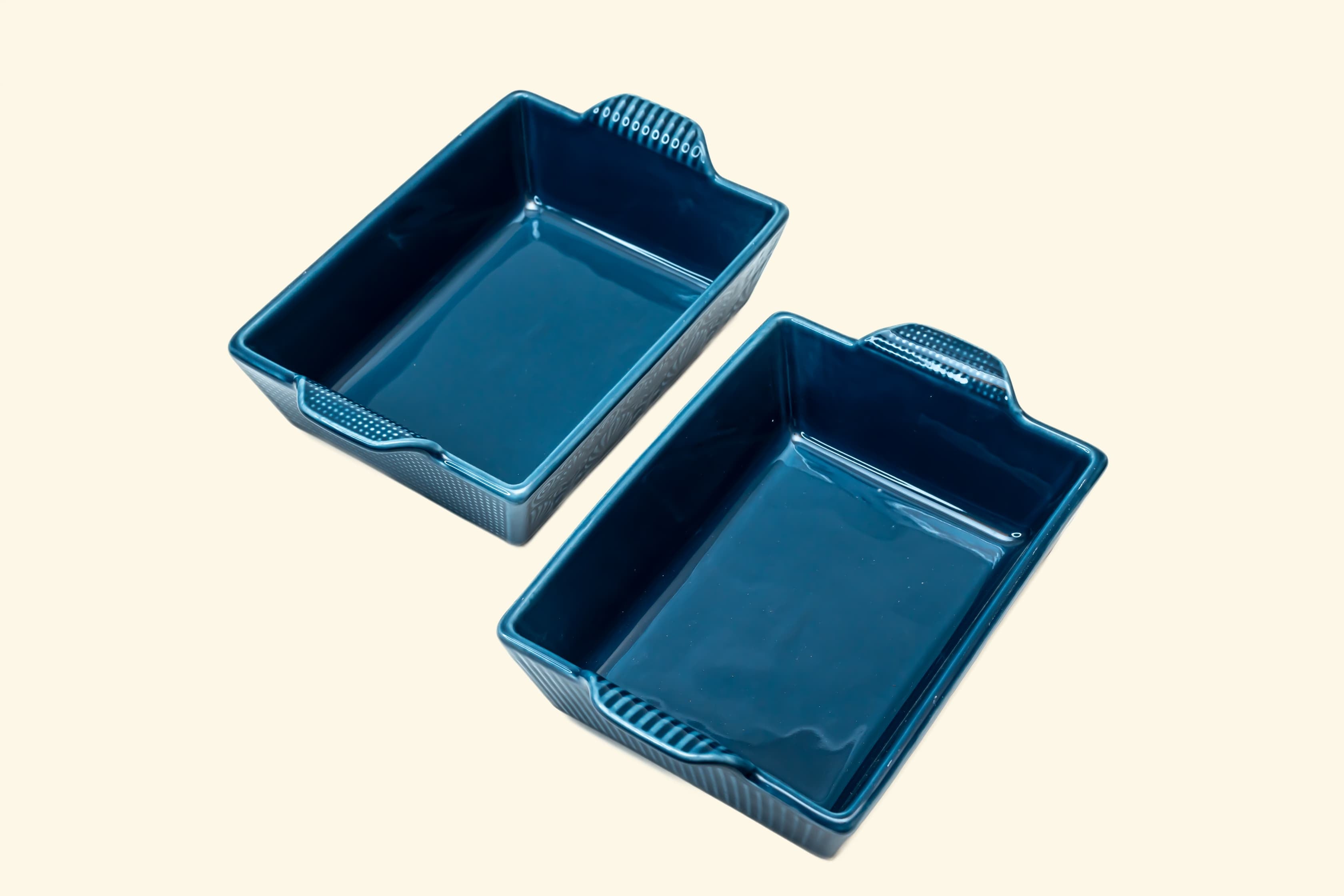 Set of 2 Rectangular ceramic Dish