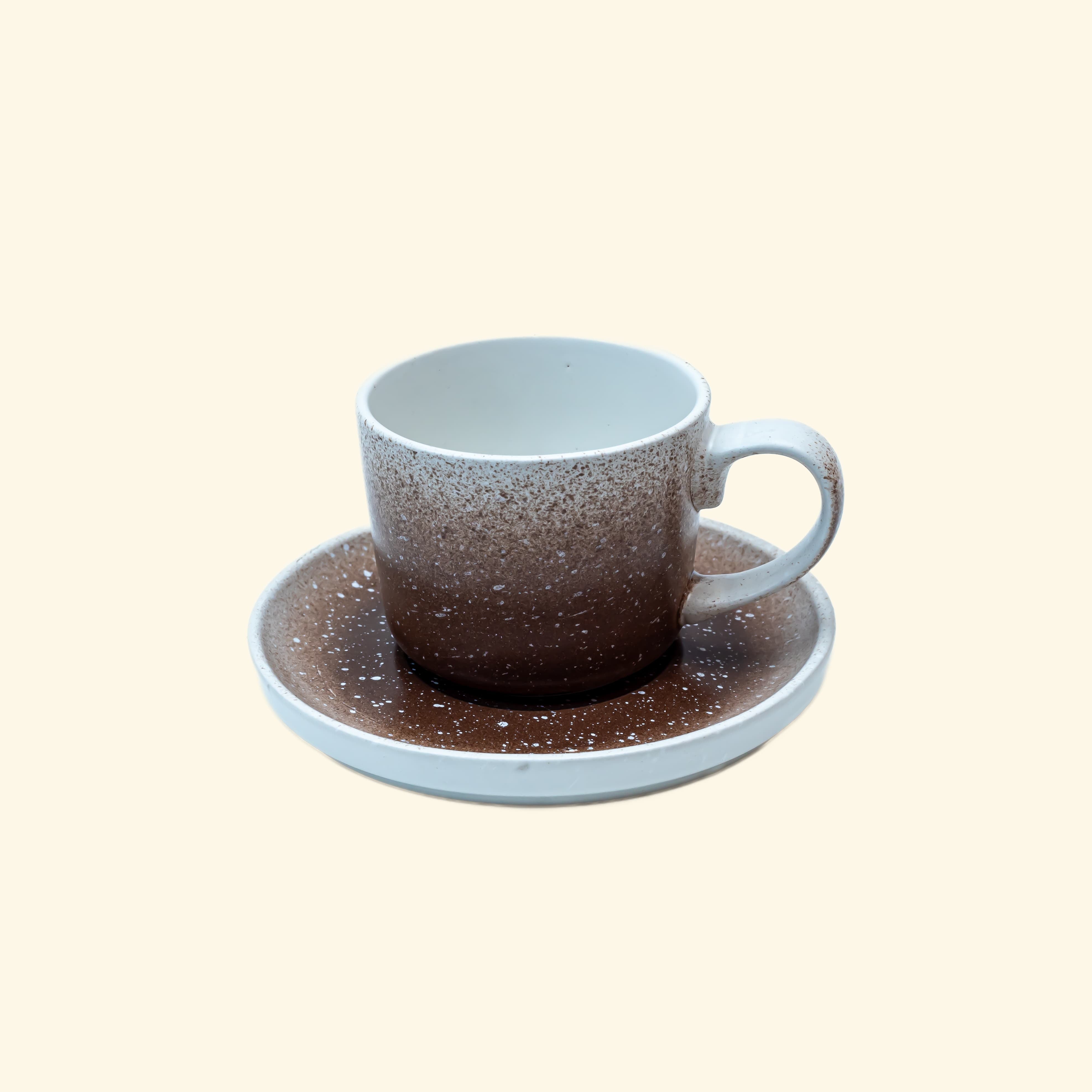 Ceramic Cup & Saucer (Set Of 6+6)