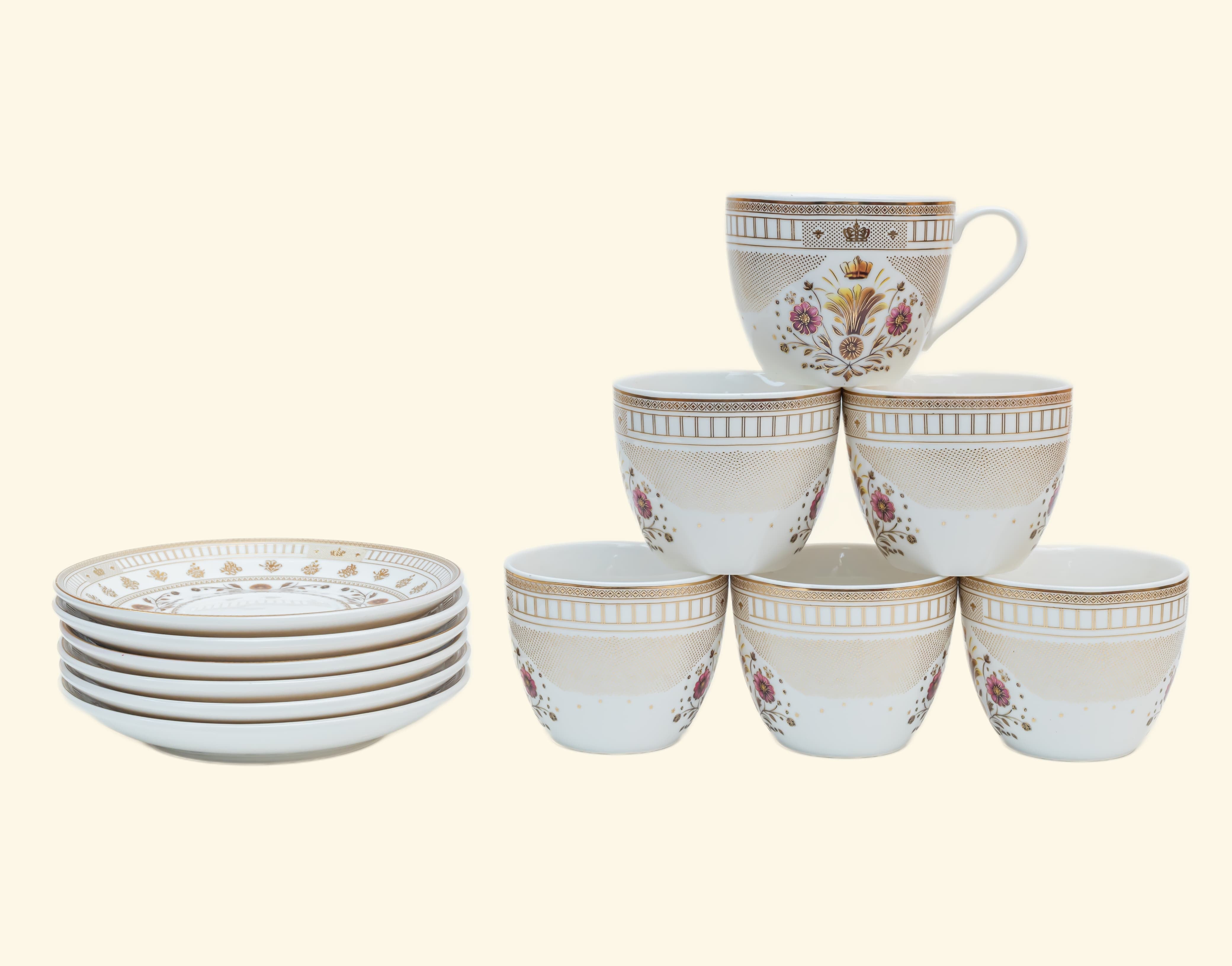 Cup & Saucer Set of ( 6+6)