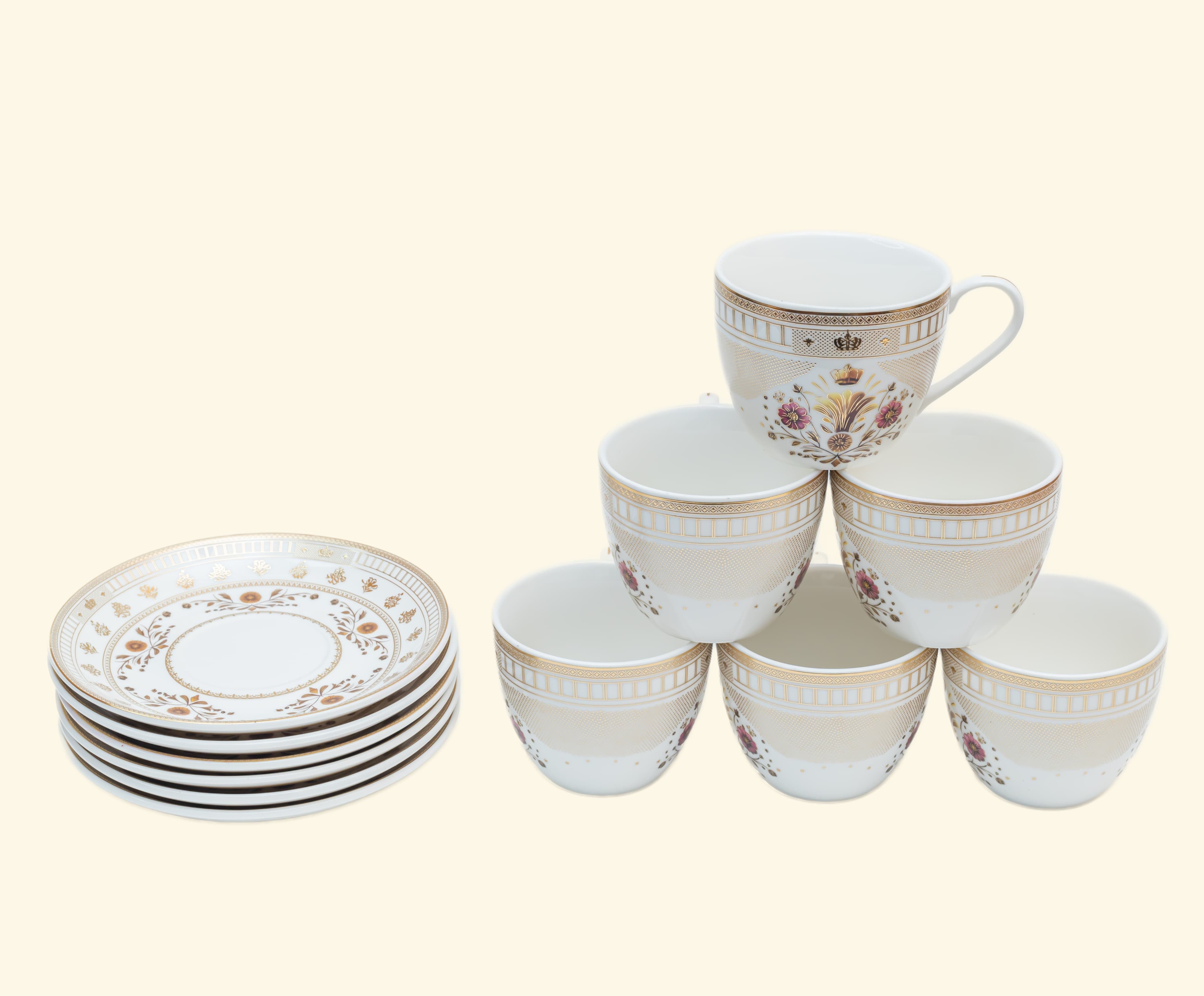 Cup & Saucer Set of ( 6+6)